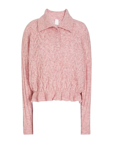 8 by YOOX Jumper Pink 45% Acrylic, 25% Wool, 16% Polyamide, 11% Polyester, 3% Other Fibres