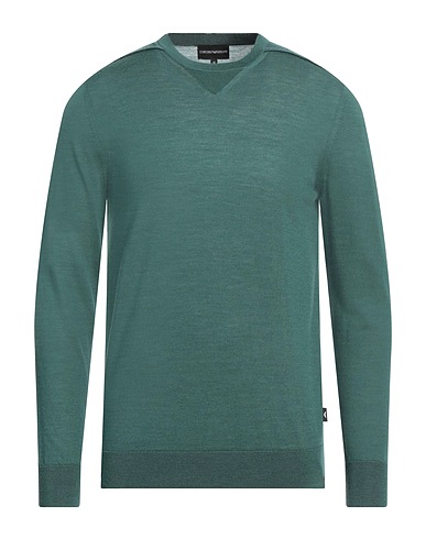 EMPORIO ARMANI プルオーバー グリーン バージンウール 60% / テンセル 40% / ナイロン / ポリウレタン