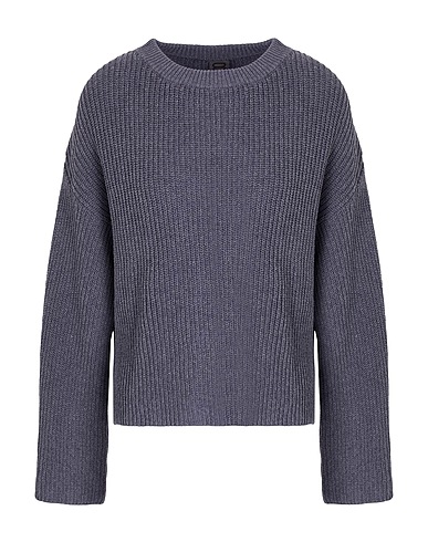 8 by YOOX Pullover KNIT RIBBED COTTON OVERSIZED SWEATER
 Blei 50% Baumwolle, 50% Recycelte Baumwolle