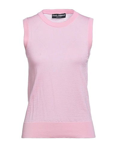 DOLCE&GABBANA Maglia Gilet Rosa 100% Cachemire