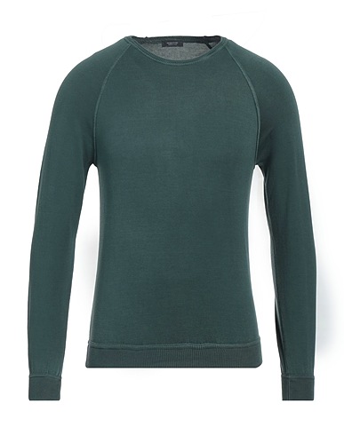 ROSSOPURO Pullover Verde scuro 100% Cotone