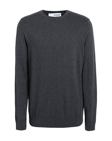 SELECTED HOMME Pullover Gris anthracite 100% Coton Pima