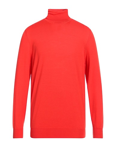 DRUMOHR Turtleneck MODERN Tomato red 100% Super 140s Wool