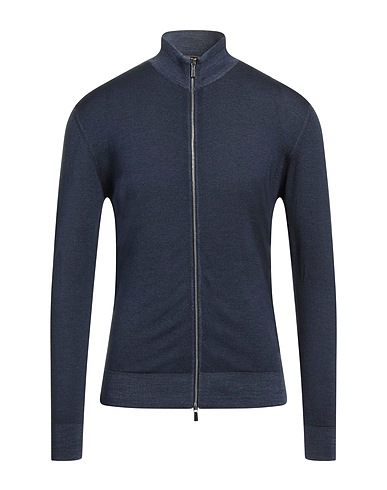 MOORER Cardigan Blue 100% Virgin Wool