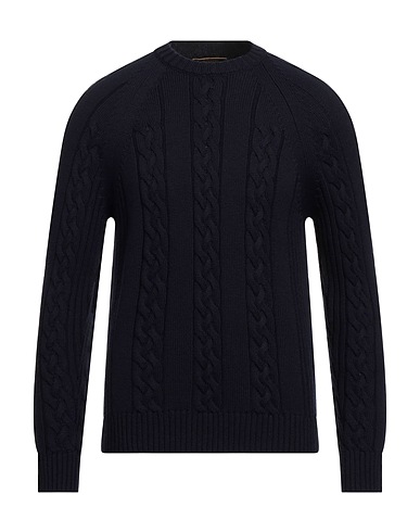 MOORER Pullover Blu notte 100% Lana Vergine