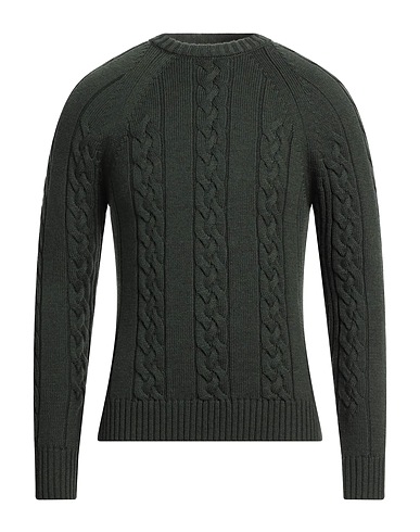 MOORER Pullover Verde militare 100% Lana Vergine