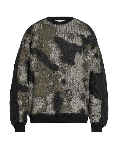 Y-3 Jumper Military green 28% Polyester, 25% Mohair wool, 22% Lyocell, 15% Polyamide, 10% Wool