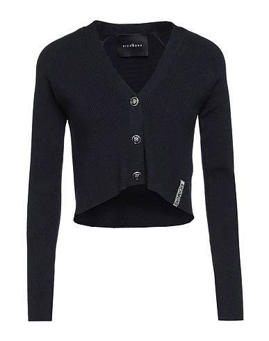 JOHN RICHMOND Cardigan Midnight blue 50% Viscose, 28% Polyester, 22% Nylon