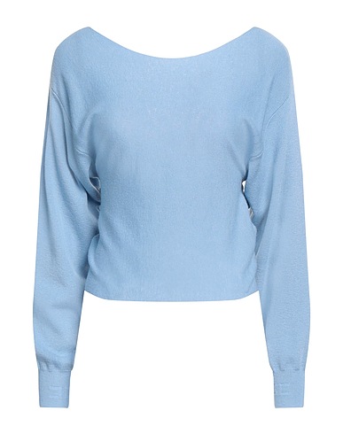 ELISABETTA FRANCHI Pullover Azzurro 77% Lana, 11% Cachemire, 9% Seta, 3% Poliammide