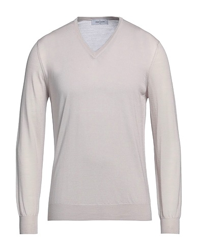GRAN SASSO Pullover Grigio chiaro 100% Lana Vergine, Poliestere, Poliuretano