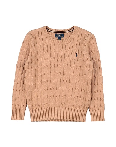 POLO RALPH LAUREN Jumper Cable-Knit Cotton Sweater
 Beige 100% Cotton