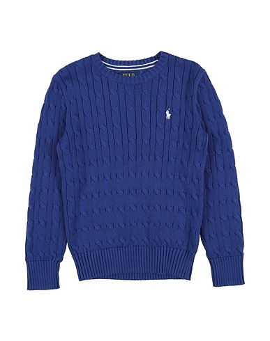POLO RALPH LAUREN Jumper Cable-Knit Cotton Sweater
 Purple 100% Cotton
