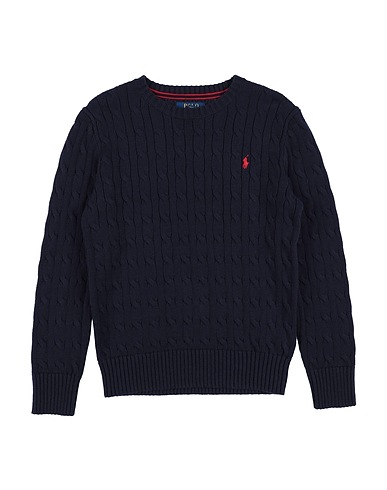 POLO RALPH LAUREN Sweater Cable-Knit Cotton Sweater
 Midnight blue 100% Cotton