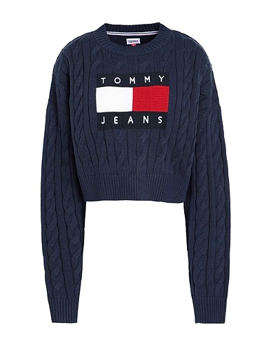 TOMMY JEANS Jumper Midnight blue 50% Recycled polyester, 50% Acrylic