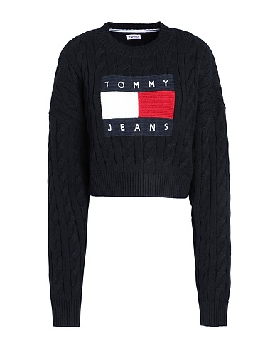 TOMMY JEANS Jumper Black 50% Recycled polyester, 50% Acrylic