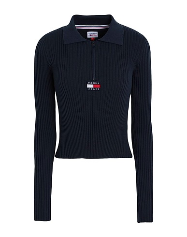 TOMMY JEANS Jumper Midnight blue 72% Polyester, 28% Polyamide