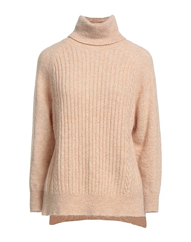 EMMA & GAIA Polo neck Beige 40% Polyamide, 30% Wool, 30% Mohair wool