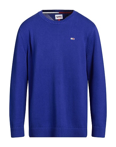 TOMMY JEANS Jumper Bright blue Cotton