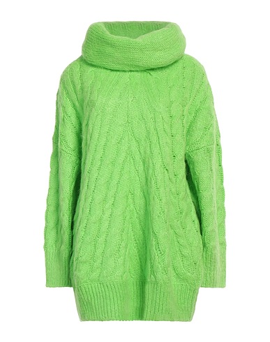 MSGM Polo neck Lime green 40% Acrylic, 30% Mohair wool, 30% Polyamide