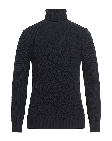 OFFICINA 36 Polo neck Midnight blue 40% Acrylic, 30% Cotton, 30% Wool