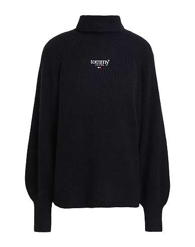 TOMMY JEANS Dolcevita Nero 51% Poliestere riciclato, 32% Acrilico, 16% Poliammide, 1% Elastan