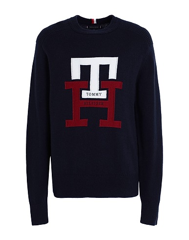 TOMMY HILFIGER Jumper Midnight blue 63% Wool, 37% Polyamide