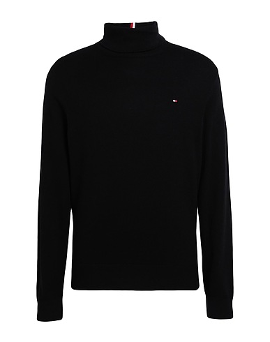 TOMMY HILFIGER Dolcevita Nero 92% Cotone, 8% Cachemire
