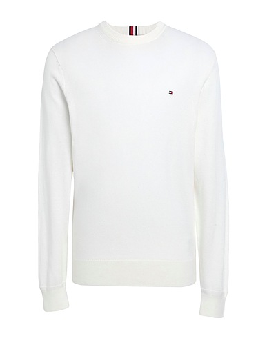 TOMMY HILFIGER Pullover Elfenbein 92% Baumwolle, 8% Kaschmir