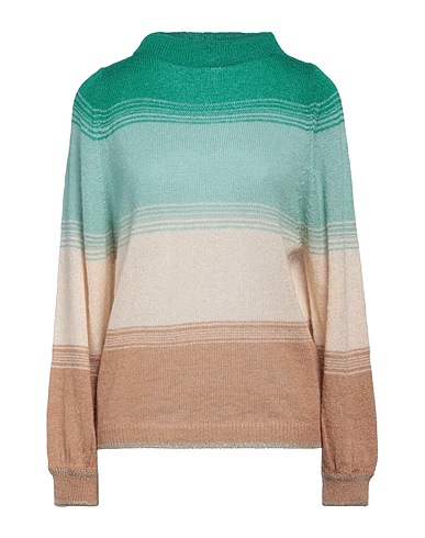 NENETTE Polo neck Green 35% Acrylic, 30% Mohair wool, 27% Polyamide, 7% Viscose, 1% Other Fibres