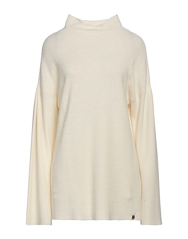REBEL QUEEN by LIU •JO Polo neck Ivory 33% Viscose, 23% Polyamide, 20% Cotton, 20% Wool, 4% Cashmere