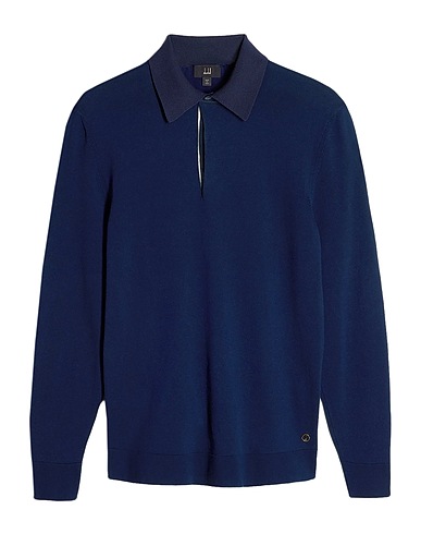 DUNHILL Jersey Azul noche 100% Algodón, Seda Bombyx mori