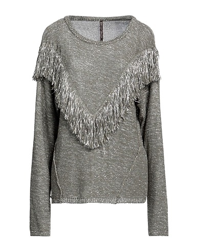 MANILA GRACE Jumper Military green 85% Viscose, 11% Polyester, 4% Polyamide