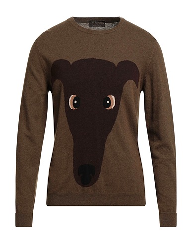 TRUSSARDI Jumper Military green 35% Polyamide, 30% Wool, 30% Viscose, 5% Cashmere