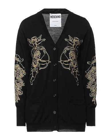 MOSCHINO Cardigan Black 100% Virgin Wool