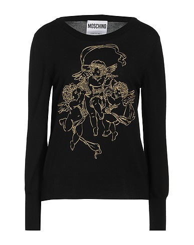 MOSCHINO Jumper COUTURE Black 100% Virgin Wool