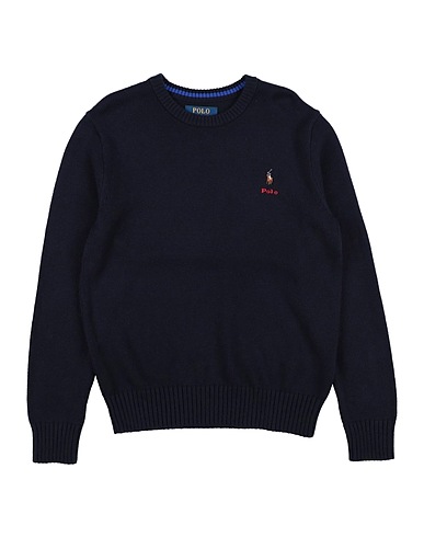 POLO RALPH LAUREN Pullover Blu notte 95% Cotone, 5% Cachemire