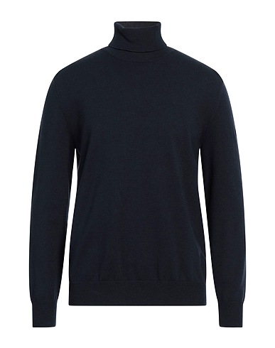 GERTRUDE + GASTON Polo neck Navy blue 52% Rayon, 28% Polyester, 20% Nylon