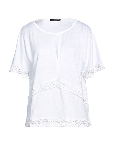 SEVENTY VENEZIA Jumper White 100% Linen, Acetate, Silk, Cotton, Polyester