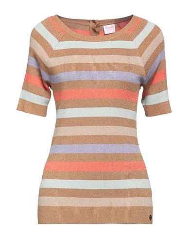 SUN 68 Jumper Camel 73% Viscose, 19% Polyamide, 8% Metallic fiber