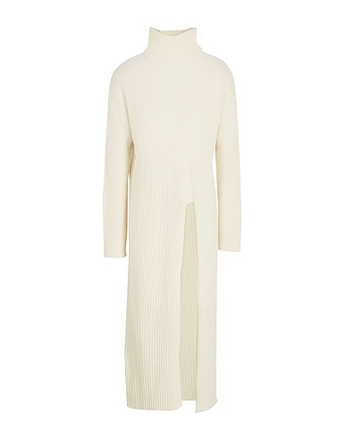 8 by YOOX Polo neck KNIT MERINO WOOL TURTLE-NECK LONG SWEATER
 Ivory 70% Recycled wool, 25% Recycled polyamide, 5% Other Fibres