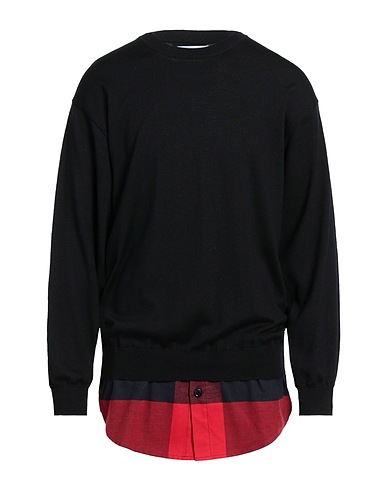 MOSCHINO Pullover Nero 100% Lana Vergine