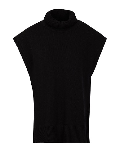 8 by YOOX Polo neck Black 70% Recycled wool, 25% Recycled polyamide, 5% Other Fibres