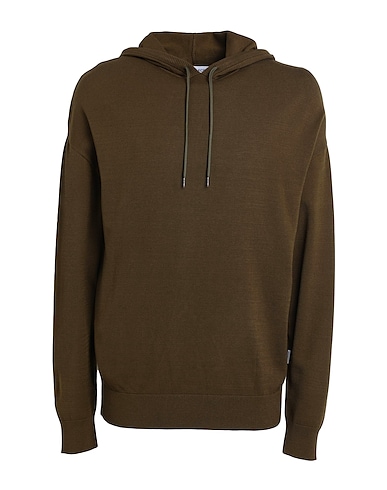 SELECTED HOMME Sweater Military green 72% Viscose, 28% Polyester