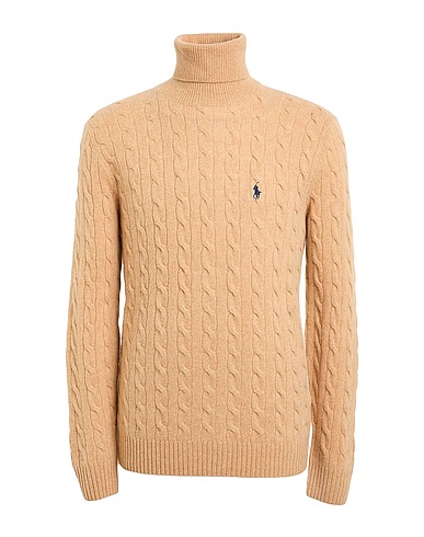 POLO RALPH LAUREN Dolcevita Sabbia 90% Lana, 10% Cachemire