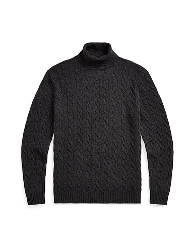 POLO RALPH LAUREN Turtleneck Charcoal 90% Wool, 10% Cashmere