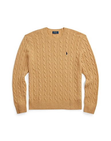 POLO RALPH LAUREN Jumper CABLE-KNIT WOOL-CASHMERE SWEATER
 Sand 90% Wool, 10% Cashmere