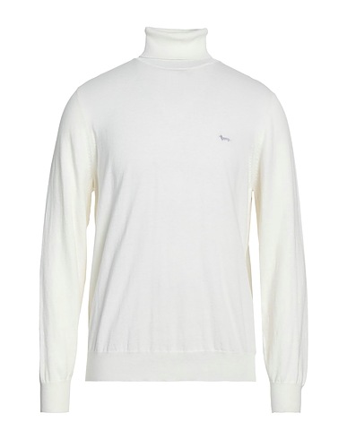 HARMONT & BLAINE Polo neck Ivory 50% Cotton, 50% Wool