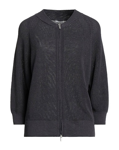 PESERICO Cardigan Lead 60% Linen, 40% Cotton