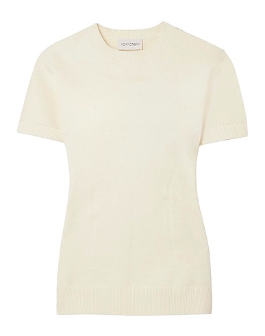 AZ FACTORY Jumper Ivory 70% Viscose, 27% Polyamide, 3% Elastane