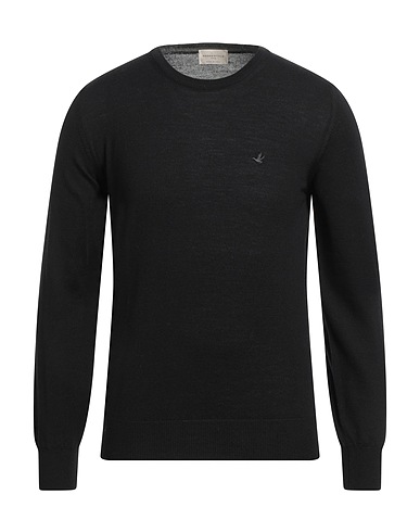 BROOKSFIELD Jumper Black 100% Virgin Wool